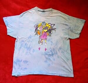 Gorillaz T-shirt Mens Sz XL Tie Die Short Sleeve Noodle 2-D Murdoc Russel
